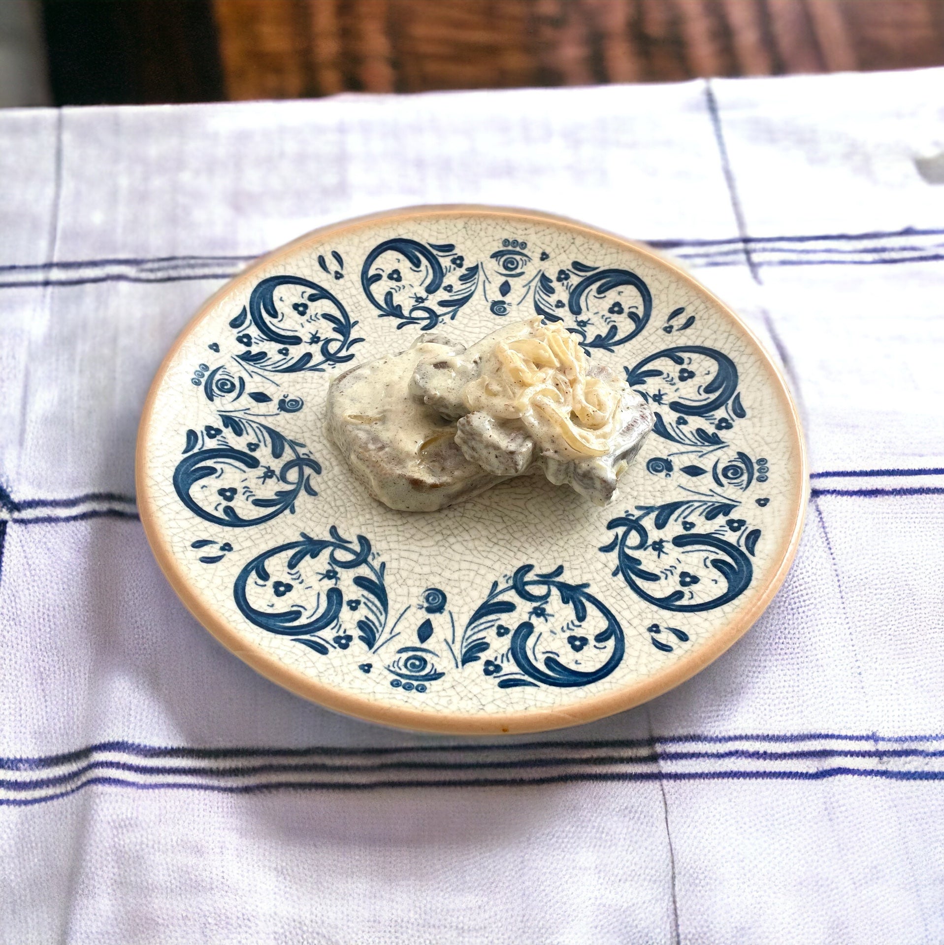 Lengua de vaca a la crema