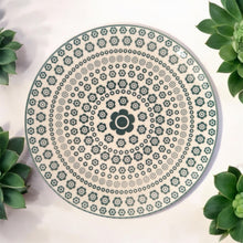 Plato llano 20 cm., cerámica, multicolor.