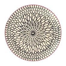 Plato llano 20 cm., cerámica, multicolor.